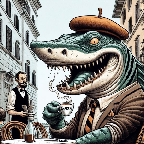 Italian Brainrot: Espresso, Existentialism, and Sharkke
